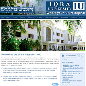 Iqra University Research Center (ORIC)